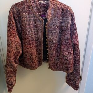 Soft Surroundings Multicolor Patterned Blazer